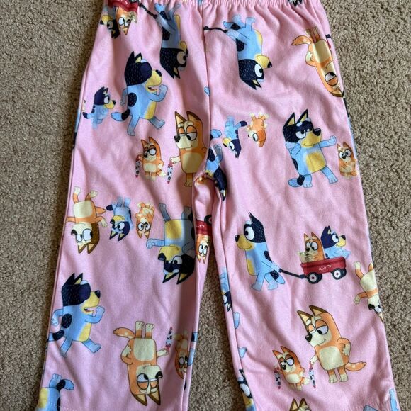 2T Bluey Toddler Girls' 2-Piece Button Down Sleepwear Pajama Set - Picture 5 of 5